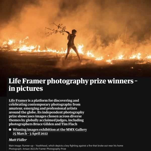 Lifer Framer Photography Prize exhibition at MMX gallery - The Guardian online feature
