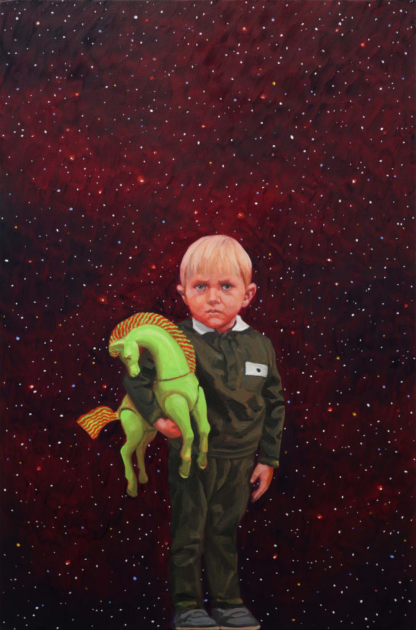 Roman Tolici Survivor 2018 Oil On Canvas 62 X 41 Cm