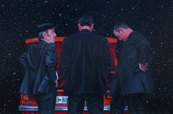 Roman Tolici Witness 2018 Oil On Canvas 41 X 62 Cm