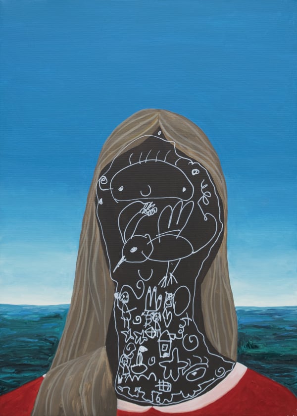 Suzana Dan Blurring The Lines Between Our Lives 2015 Acrylic On Canvas 50 X 70 Cm Each Diptych 2 2 Price 6000 Euro Both