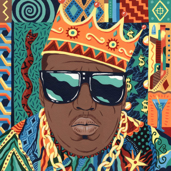 Biggie, 2018, acrylic on paper, 30 x 30 cm, SOLD