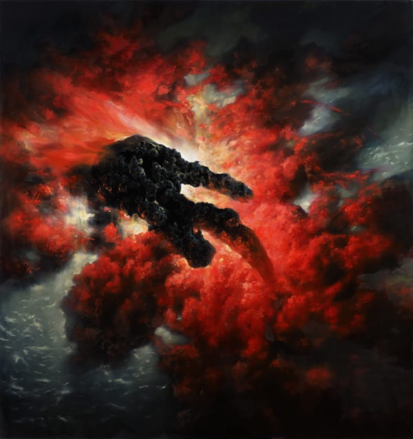 The Beholder 2019 oil on linen 160 x 150 cm