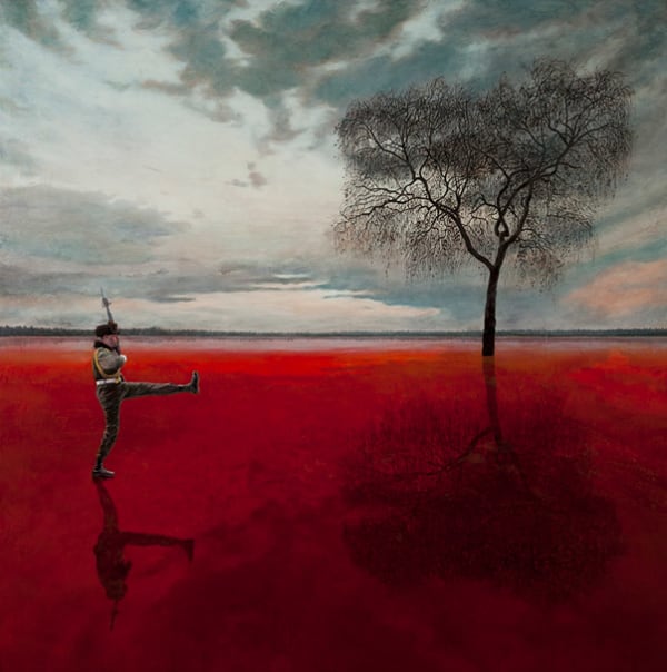 ROMAN TOLICI Memorial 2012 egg tempera oil on canvas 130 x 130 cm