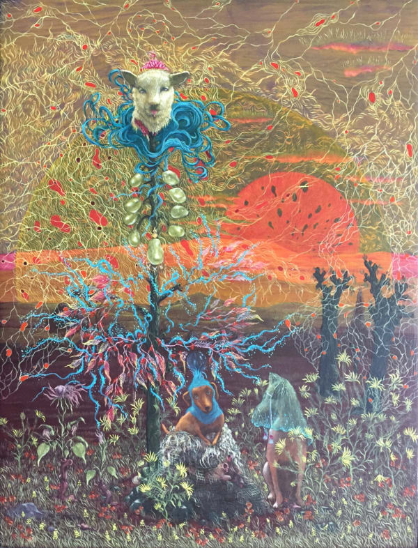 Michael Beirne Untitled Oil on gesso panel 25 x 18 cm