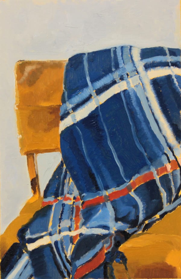 Mollie Douthit Chair Oil on linen panel 30 x 20 cm