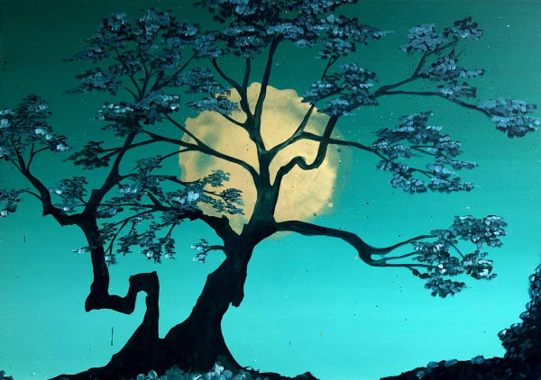 Jane Rainey Golden sun Oil on canvas 90 x 120 cm