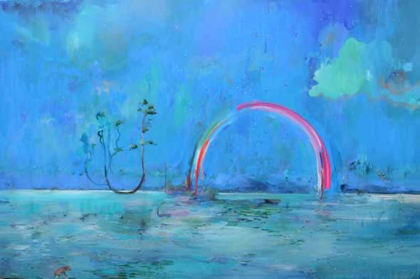 Gabhann Dunne The first invasion oil on canvas 100 x 150cm