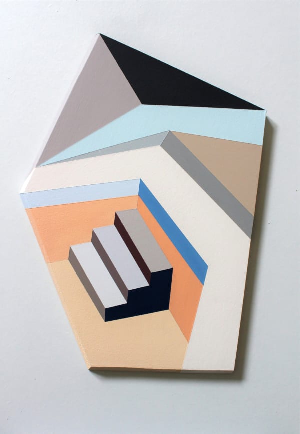 Megan Burns, Altered space 0.12, emulsion on board, 38 x 27 cm