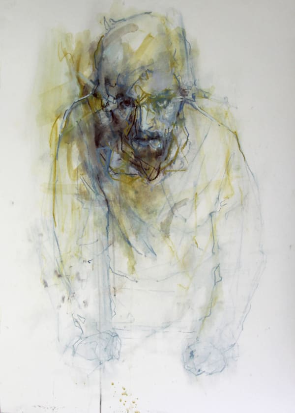 Cian McLoughlin Self-portrait Chalk pastel 33 x 23 inches