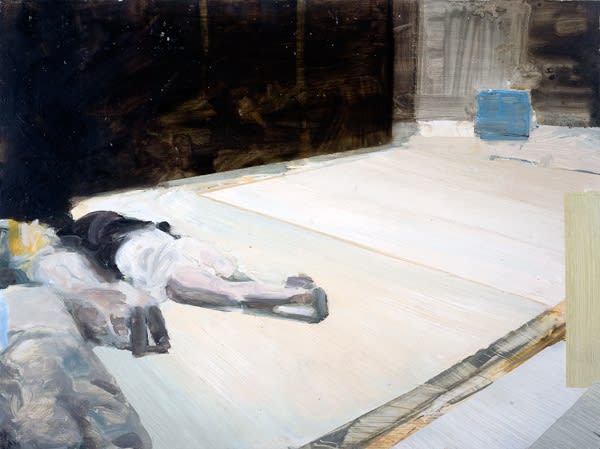 Conor Foy Lying Down Oil on board 28 x 35 cm