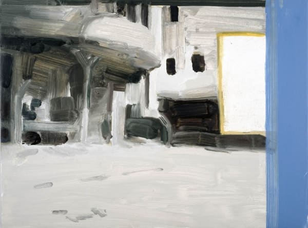 Conor Foy Blue Band Oil on board 30 x 40 cm