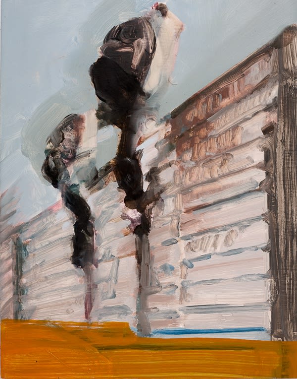 Conor Foy Wall 1 Oil on board 35 x 28 cm