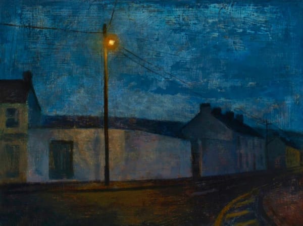 Maeve McCarthy Deserting a village Tempera and oil on gesso panel 30 x 40 cm