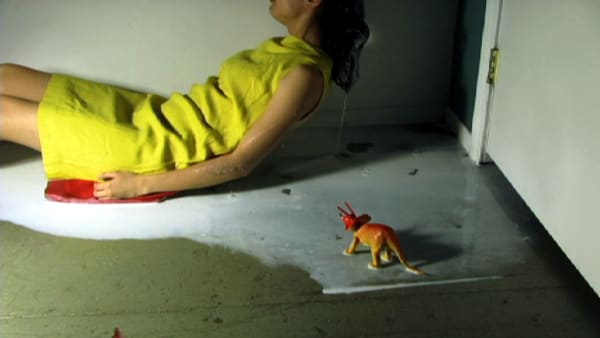 Mercedes Helnwein Film still 1 Digital print on plexiglas 60 x 111 cm