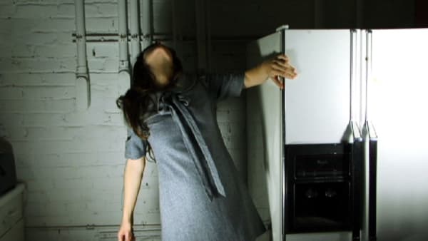 Mercedes Helnwein Film still 2 Digital print on plexiglas 60 x 110 cm