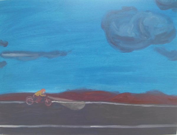 Oscar Fouz Lopez Untitled Oil on paper 30 x 40 cm