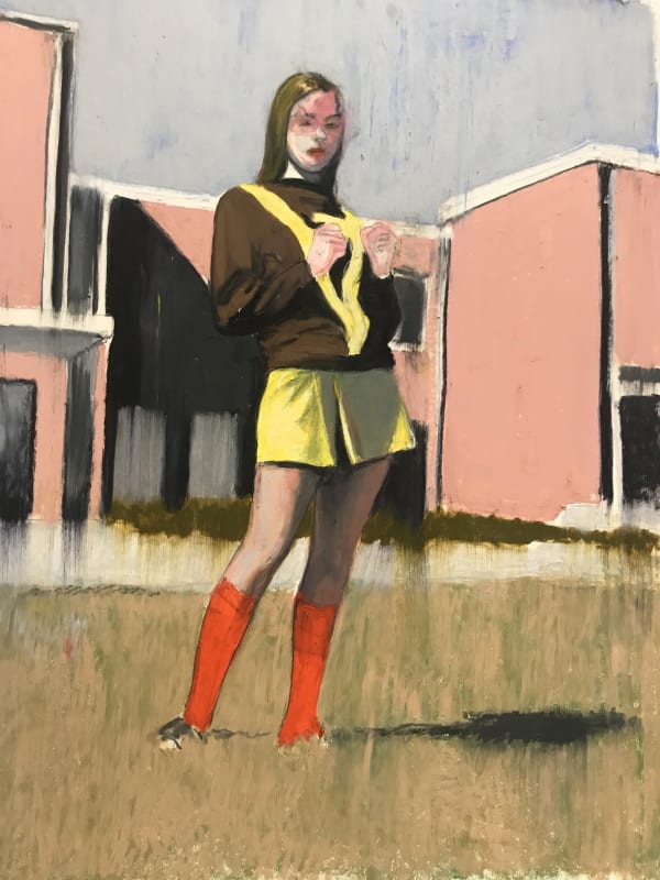 Mercedes Helnwein Little monster II Oil pastel on paper 76 x 57 cm