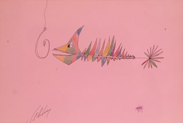 It’s looks like the letter G, watercolour with pen & ink, 20 x 29 cm