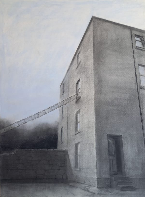 Maeve McCarthy First viewing Charcoal on paper 135 x 101 cm