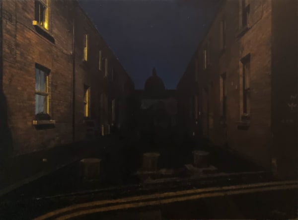 Francis Matthews Garden Oil on board in artist-made steel frame 22 x 30cm