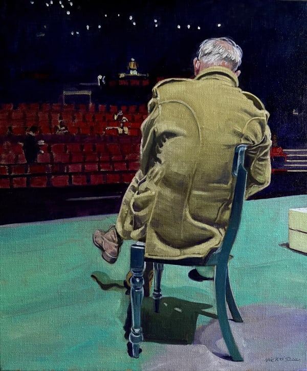 Mick O'Dea Abbey Theatre Oil on canvas 60 x 50cm