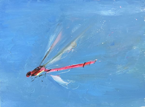 Gabhann Dunne Damsel Oil on gesso panel 15 x 20cm