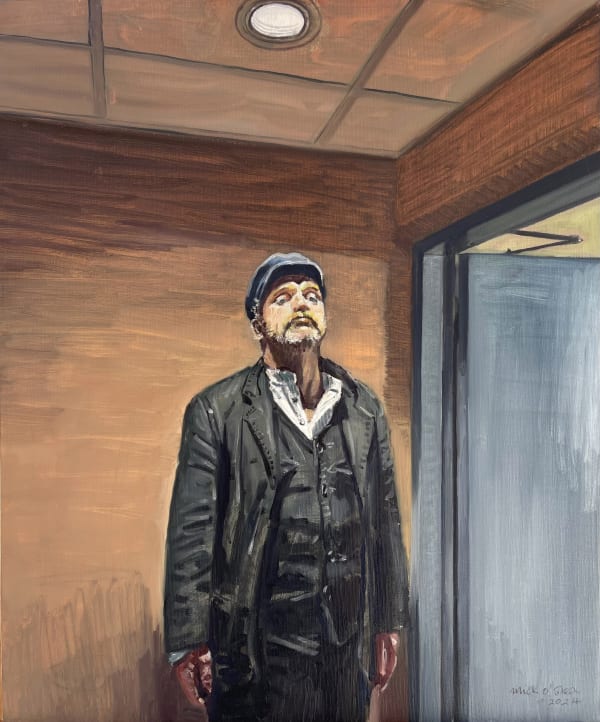 Mick O'Dea Captain Boyle Oil on canvas 60 x 50cm