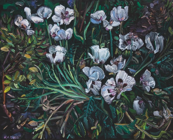 Vera Klute Poppies, 2020 Oil on board 30 x 37 x 5 cm