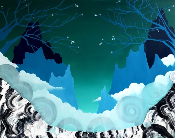 Jane Rainey Sacred world Oil on canvas 120 x 150 cm