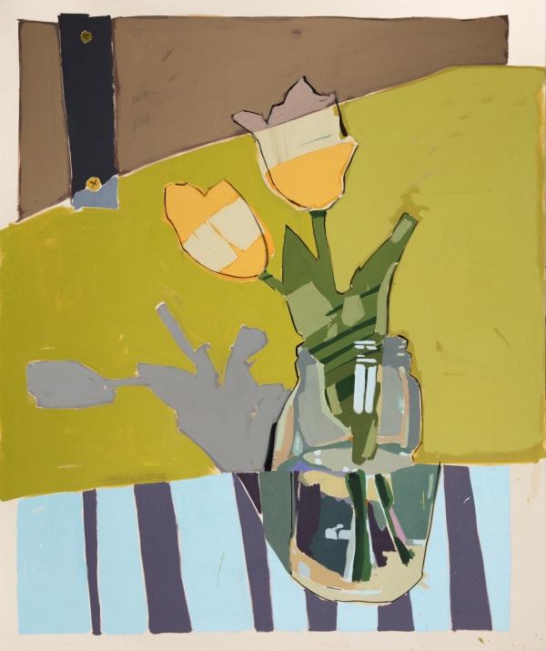 Shane Berkery, Two tulips in a mason jar