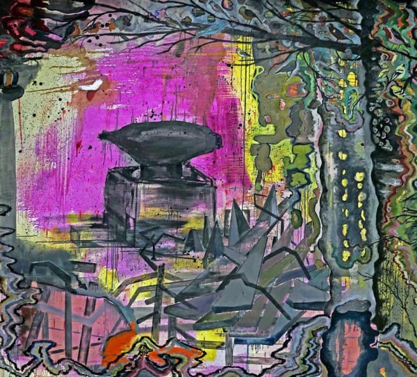 Thomas Brezing Father this is my anvil, 2017 Oil on canvas 200 x 220cm