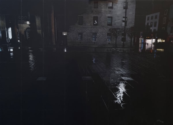 Francis Matthews O'Connell Oil on board in artist-made steel frame 22 x 30cm