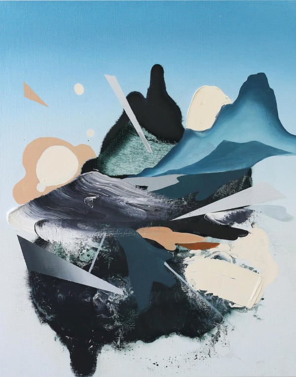 Jane Rainey Crest Oil on linen 50 x 40 cm