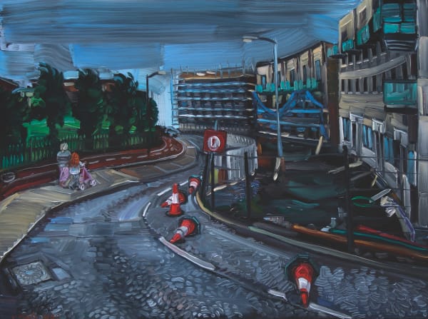 Vera Klute Rathborne Crescent, 2020 Oil on board 35 x 47 x 5 cm