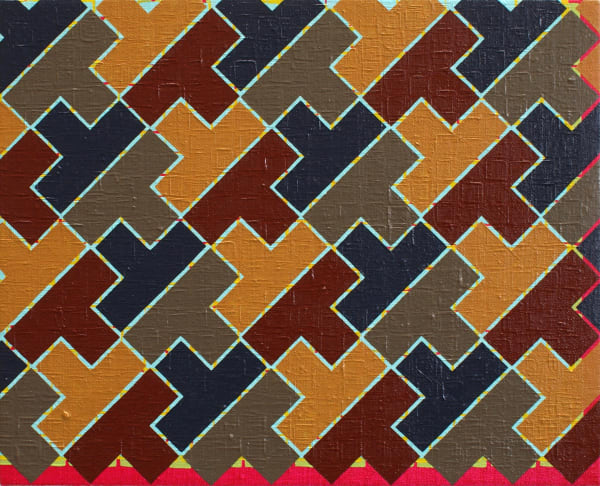 Helen Blake All the yesses, 2018 Oil on linen, laid on board 26 x 32cm