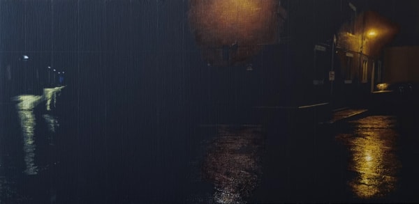 Francis Matthews Rialto 1 Oil on board 20 x 40cm