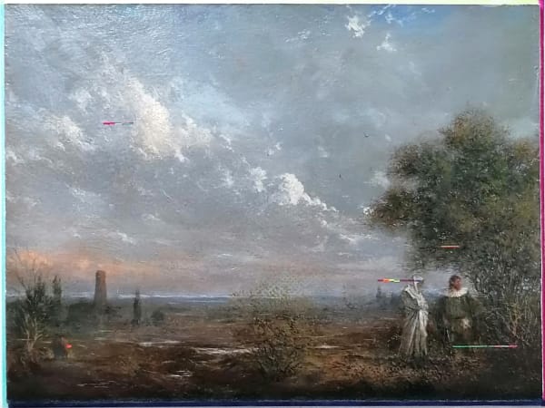 Sean Molloy The Levellers Oil on board 24 x 17.6cm