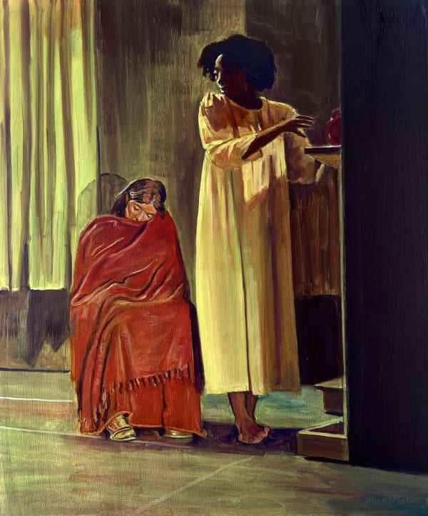 Mick O'Dea Positioning Oil on canvas 60 x 50cm