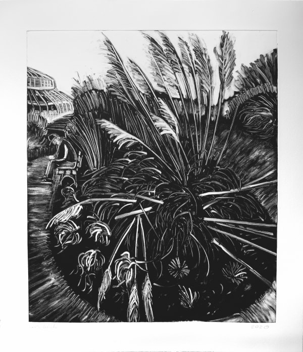 Vera Klute, Man on bench (Botanic Gardens), 2020