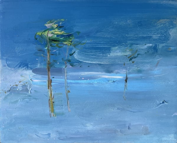 Gabhann Dunne Féth fíada Oil on gesso panel 24 x 30cm