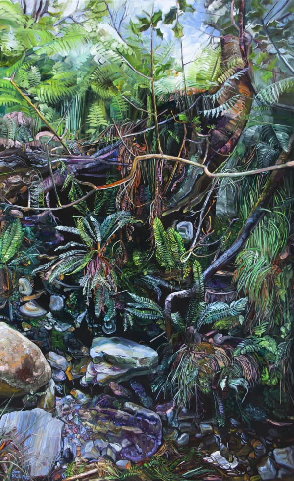 Vera Klute Drip Oil on Linen 180 x 110cm