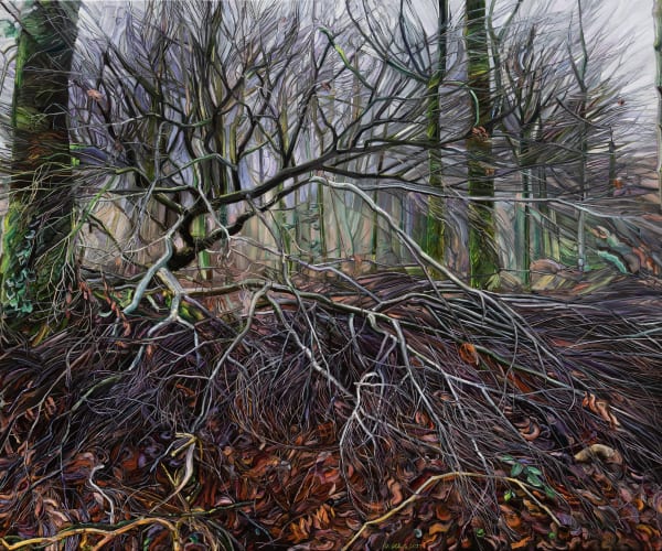 Vera Klute Frizz II, 2023 Oil on linen, in artist-made oak frame 150 x 180cm