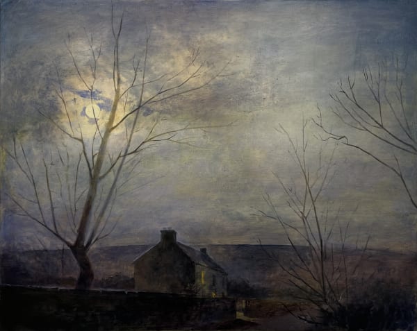 Maeve McCarthy Towards the mountain Oil on panel 40 x 50cm