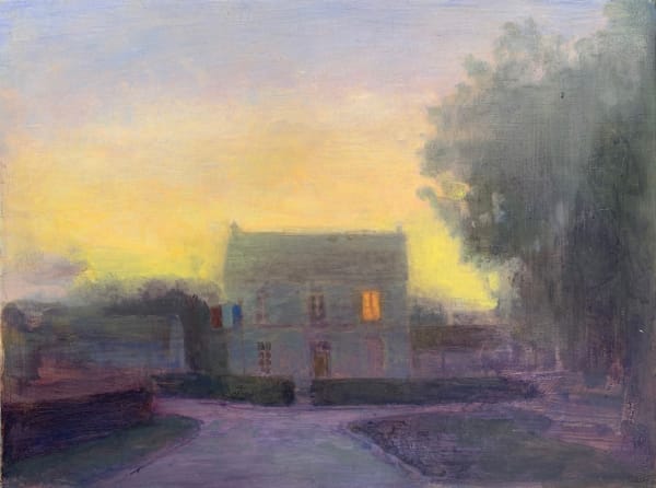 Maeve McCarthy Le mairie, 2020 Oil on board 30 x 40 x 4 cm