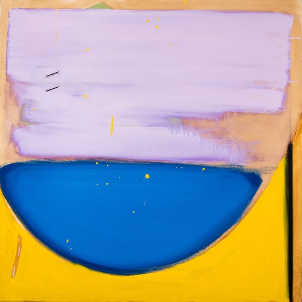 Shane Berkery Seagulls flying over Killiney Beach, 2022 Oil on canvas 70 x 70 cm