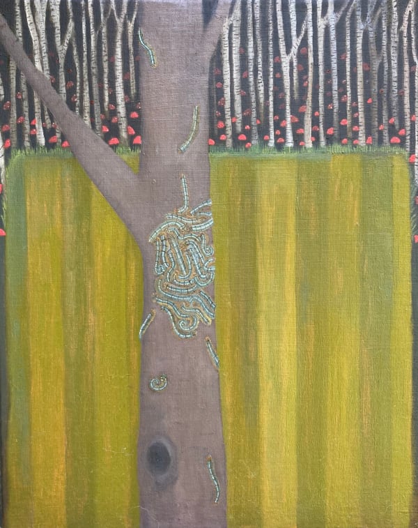 Mollie Douthit 5 + 17 Oil on linen panel 51 x 41 cm