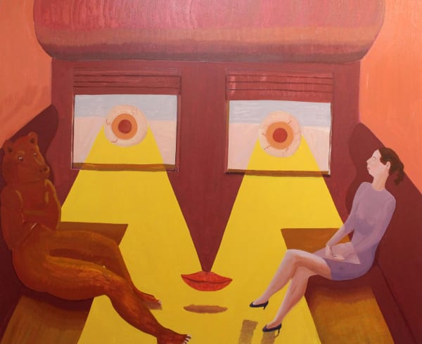 Oscar Fouz Lopez Don't look back, baby Oil on canvas 100 x 120 cm