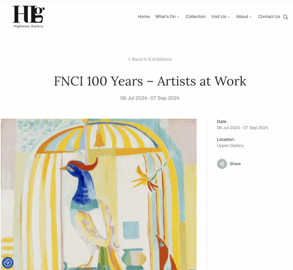 Francis Matthews at the Highlanes Gallery