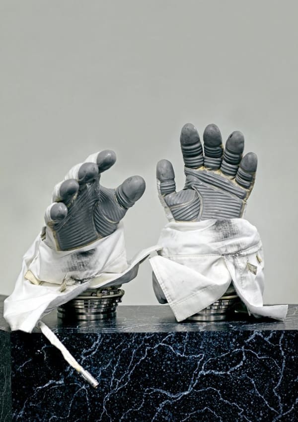 Vincent Fournier , Phase VI space gloves Used on the International Space Station, custom made for each astronaut. [ILC] Dover, U.S.A., 2017