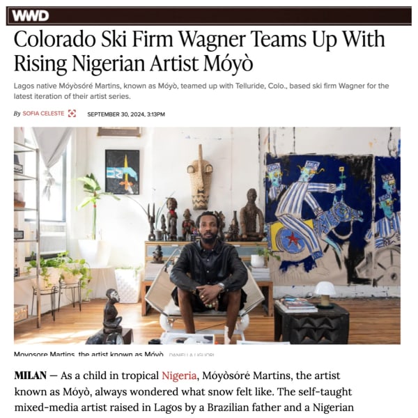 Colorado Ski Firm Wagner Teams Up With Rising Nigerian Artist Móyò